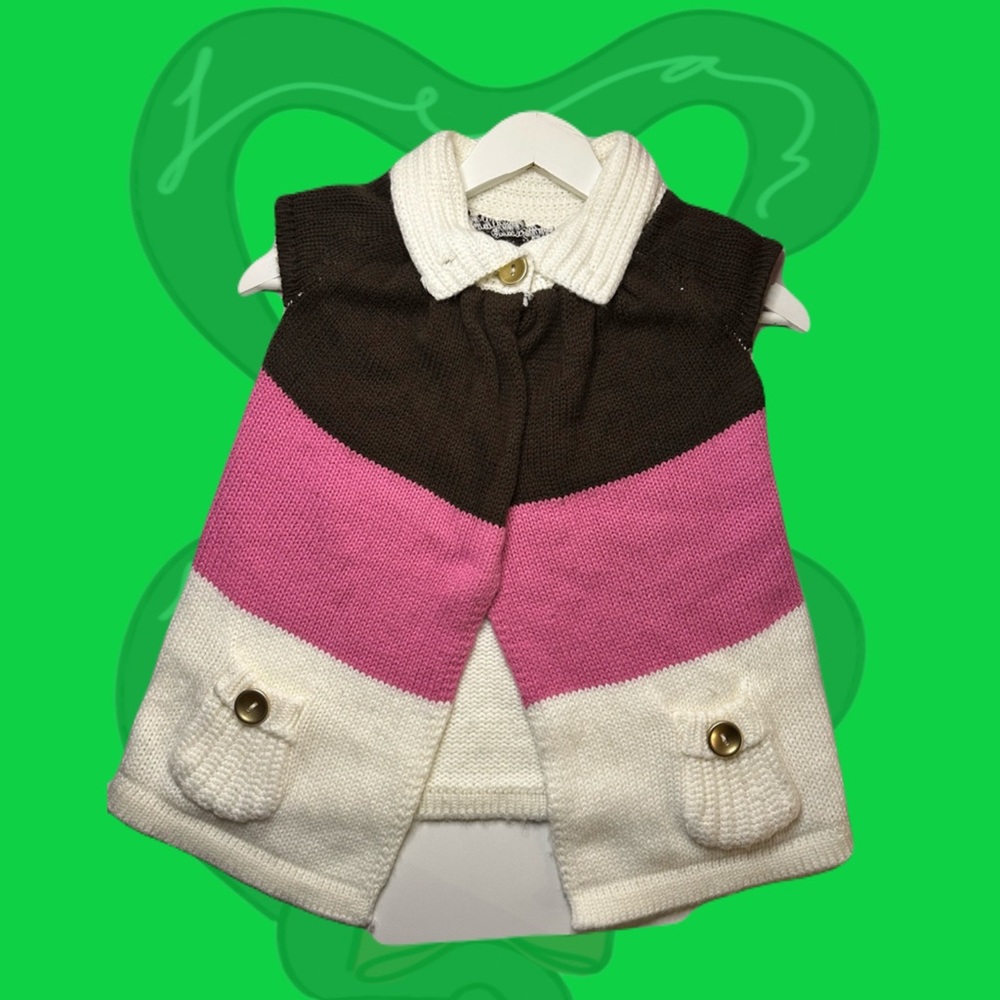 Neapolitan Ice-cream Knit Vest